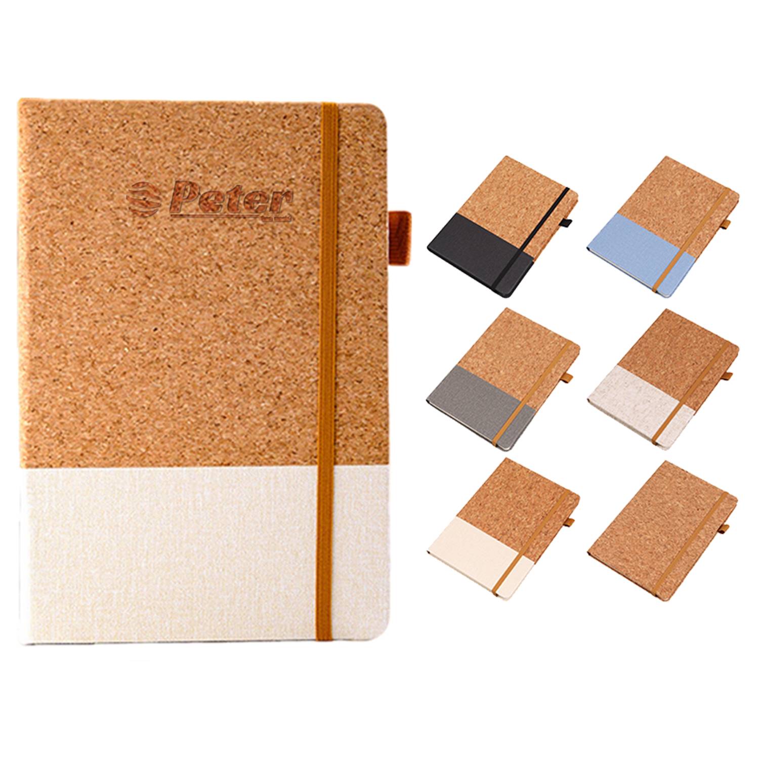 A5 Eco-Friendly PU Leather Lined Notebook 4